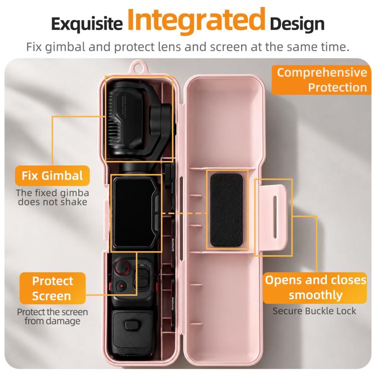 Sunnylife Gimbal Camera Protector Shock-proof Protective Cover Storage Box with Strap, For Insta360 Luna Ultra