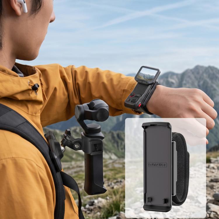 Sunnylife Touchscreen Remote Wristband Quick-Release Wrist Strap Adjustable Expansion Band, For Insta360 Luna Ultra / Pro
