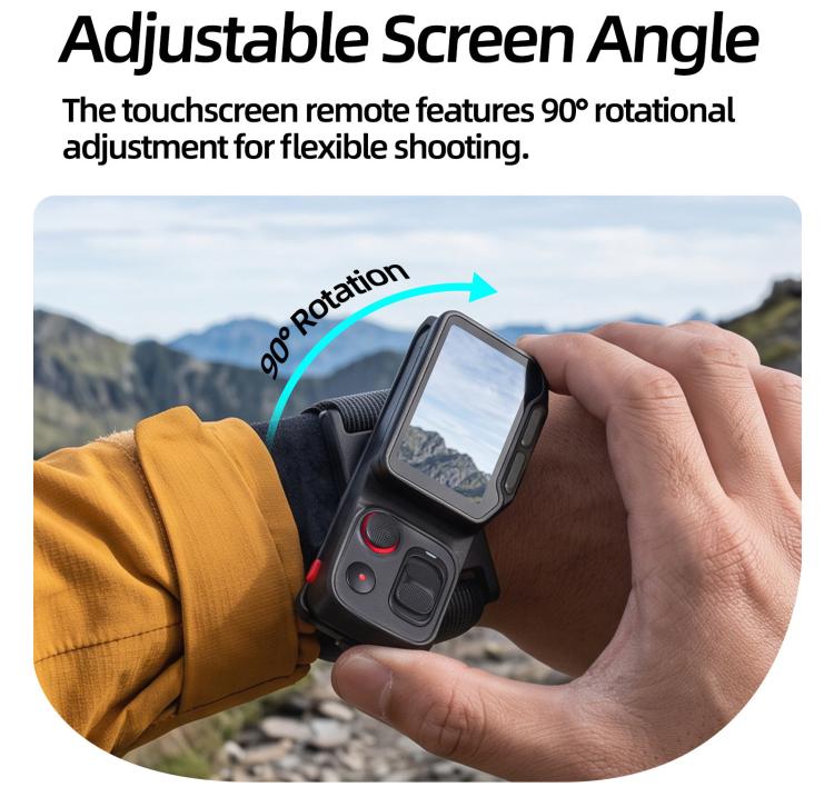 Sunnylife Touchscreen Remote Wristband Quick-Release Wrist Strap Adjustable Expansion Band, For Insta360 Luna Ultra / Pro