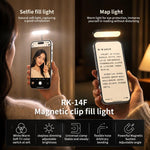 RK-14F Magnetic Clip Flexible Tube Phone Fill Light