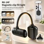 RK-14F Magnetic Clip Flexible Tube Phone Fill Light