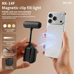 RK-14F Magnetic Clip Flexible Tube Phone Fill Light