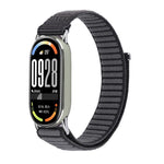 Metal Connector Style Wave Texture Nylon Hook and Loop Fastener Watch Band, For Xiaomi Smart Band 11 / 10 / 9 / 8
