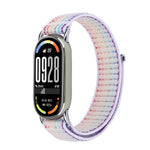 Metal Connector Style Wave Texture Nylon Hook and Loop Fastener Watch Band, For Xiaomi Smart Band 11 / 10 / 9 / 8