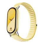 Metal Connector Style Wave Texture Nylon Hook and Loop Fastener Watch Band, For Xiaomi Smart Band 11 / 10 / 9 / 8