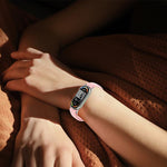 Metal Connector Style Wave Texture Nylon Hook and Loop Fastener Watch Band, For Xiaomi Smart Band 11 / 10 / 9 / 8