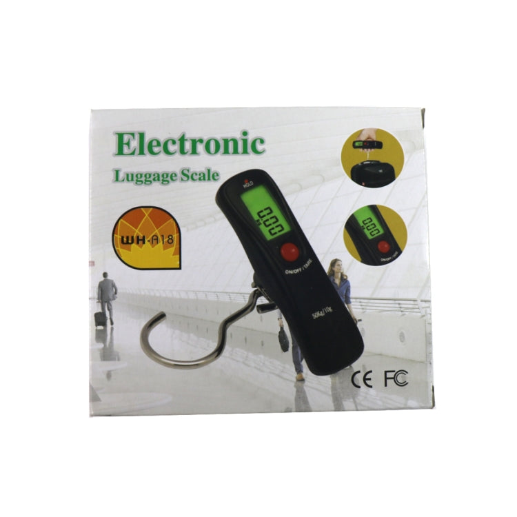Bilancia elettronica per bagagli digitale portatile ad alto carico MH-A18 (10 g ~ 50 kg), batterie escluse, 10g x 50kg
