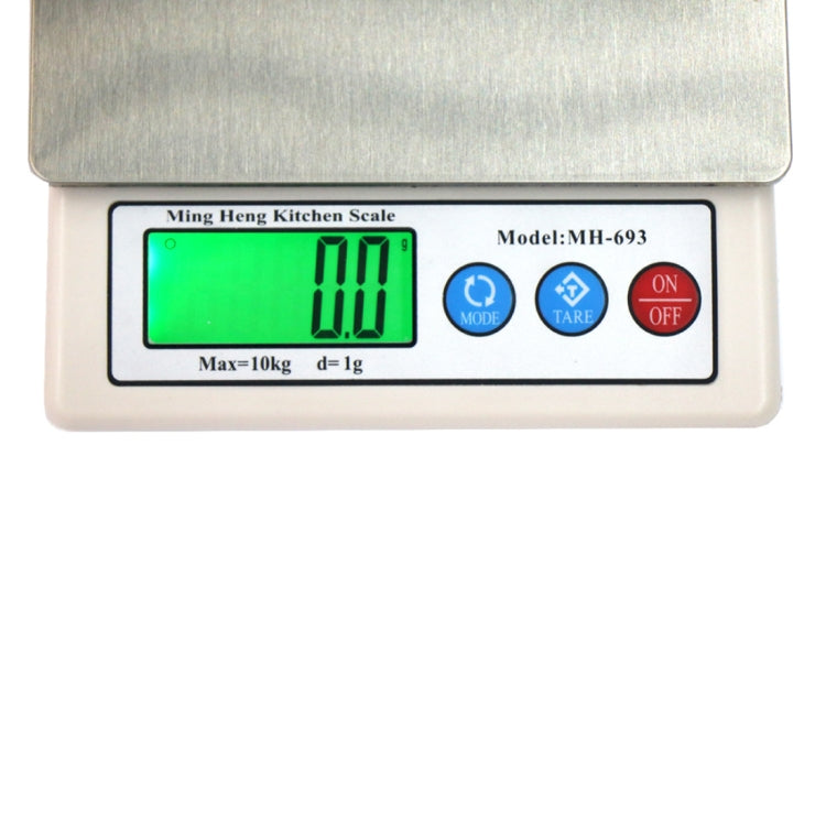 MH-693 Bilancia da cucina elettronica di alta qualità e bilancia per medicinali con display da 2,2 pollici (1 g ~ 10 kg), batterie escluse, MH-693 10kg / 1g