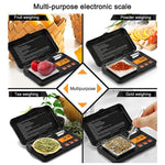 Mini bilancia elettronica per gioielli portatile ad alta precisione da 200 g/0,01 g. Bilancia elettronica per carati di precisione, 200g/0.01g