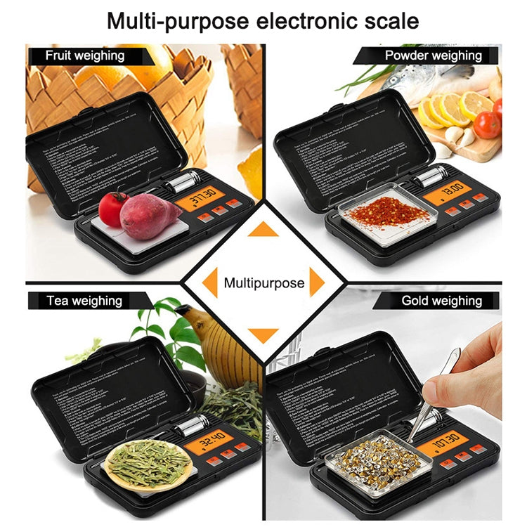 Mini bilancia elettronica per gioielli portatile ad alta precisione da 200 g/0,01 g. Bilancia elettronica per carati di precisione, 200g/0.01g