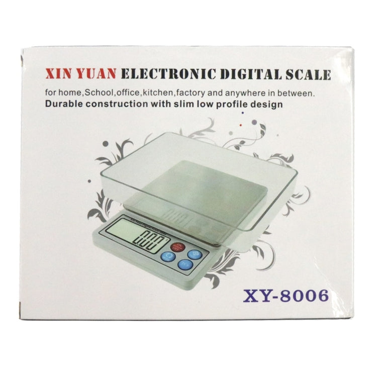 XY-8006 Bilancia digitale portatile professionale per gioielli in oro da 600 g x 0,01 g LCD da 2,2 pollici, XY-8006 600g x 0.01g