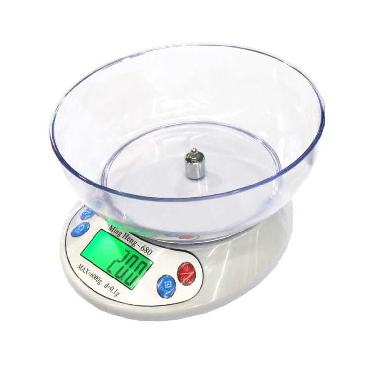 Bilancia da cucina elettronica digitale LCD MH-680 6000 g x 0,1 g 2,2 pollici, MH-680 6kg x 0.1g