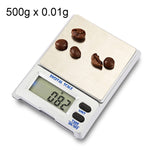 M-18 500 g x 0,01 g Bilancia elettronica digitale per gioielli ad alta precisione con schermo LCD da 1,5 pollici, 500g/0.01g
