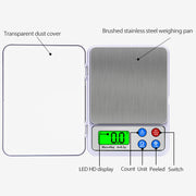 MH-555 Bilancia da cucina portatile elettronica digitale ad alta precisione da 6Kg x 0,1g con schermo LCD da 2,2 pollici, 6000g/0.1g