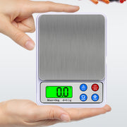 MH-555 Bilancia da cucina portatile elettronica digitale ad alta precisione da 6Kg x 0,1g con schermo LCD da 2,2 pollici, 6000g/0.1g