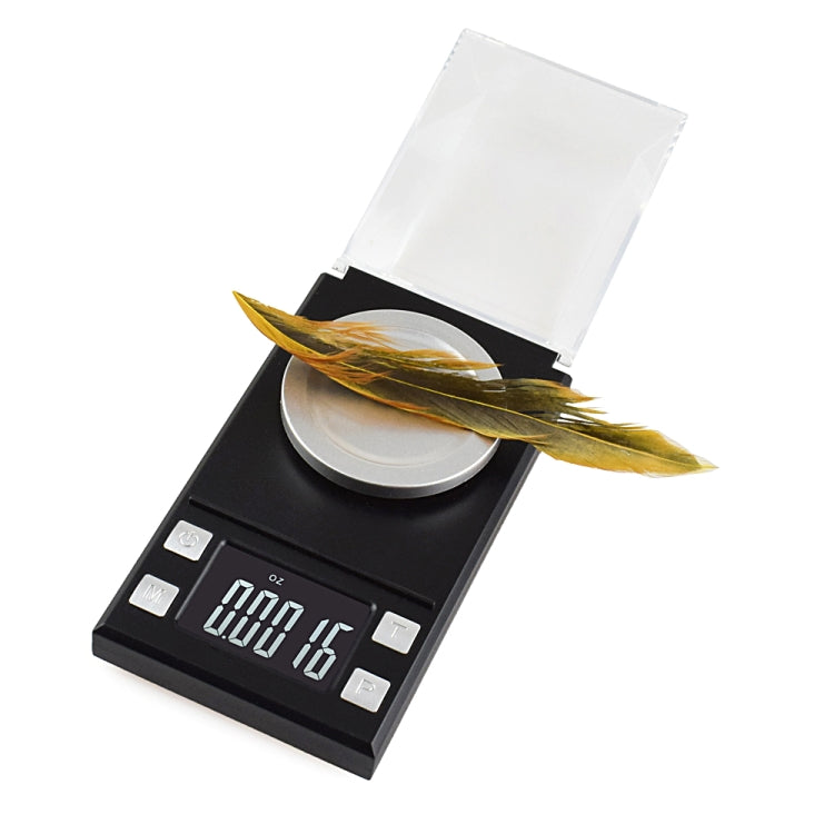 MH-8028 50 g x 0,001 g Dispositivo di bilanciamento elettronico digitale portatile per gioielli con diamanti Gemma carati da laboratorio ad alta precisione con schermo LCD da 1,6 pollici, 50g/0.001g