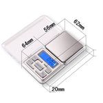 MH-100 500 g x 0,1 g Mini bilancia tascabile elettronica digitale portatile ad alta precisione per telefono cellulare Bilancia con schermo LCD da 1,6 pollici, 500g/0.1g