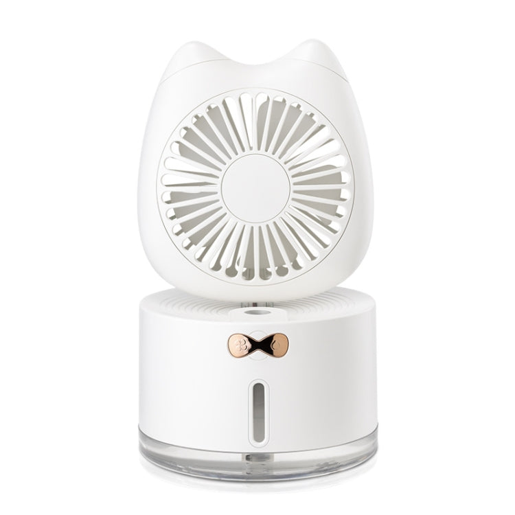 BD-MM1 Cat Shape Household Desktop Rechargeable Spray Humidifier Fan