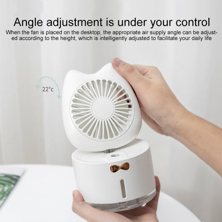 Ventilatore umidificatore spray ricaricabile da tavolo a forma di