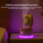 Ventilatore umidificatore spray ricaricabile da tavolo a forma di