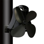 Ventilatore per stufa a legna in alluminio a 4 pale