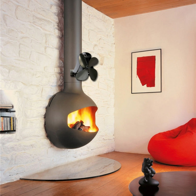 Ventilatore per stufa a legna in alluminio a 4 pale