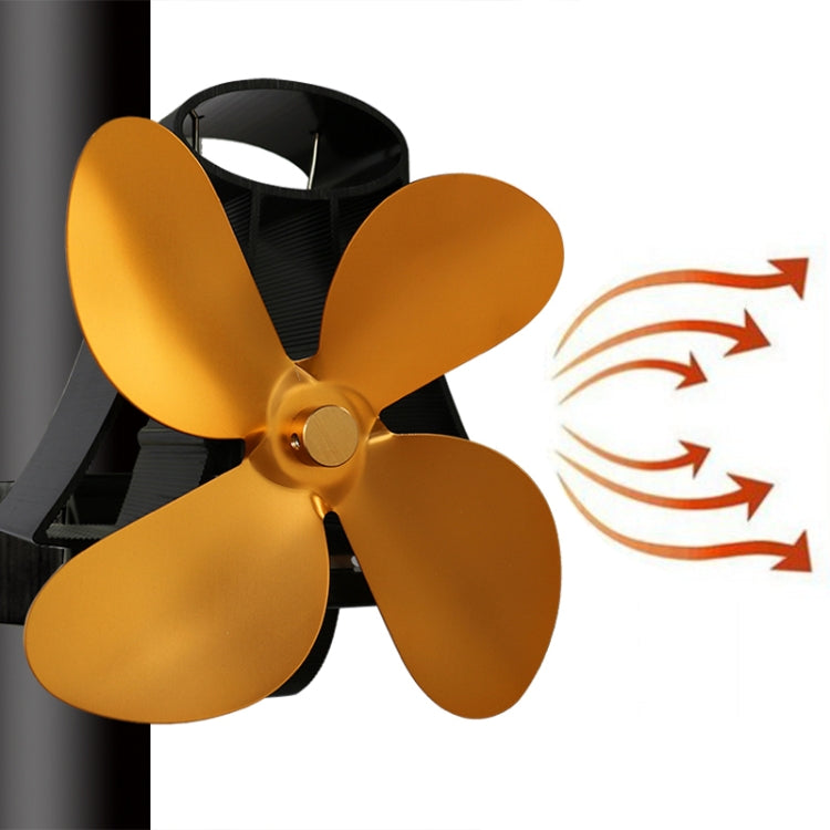 YL-105 Ventilatore per stufa per camino alimentato a calore in alluminio a 4 pale, YL-105 (Black), YL-105 (Bronze), YL-105 (Grey), YL-105 (Gold), YL-105 (Rose Red), YL-105 (Silver), YL-105(White)