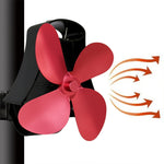 Ventilatore per stufa a legna in alluminio a 4 pale