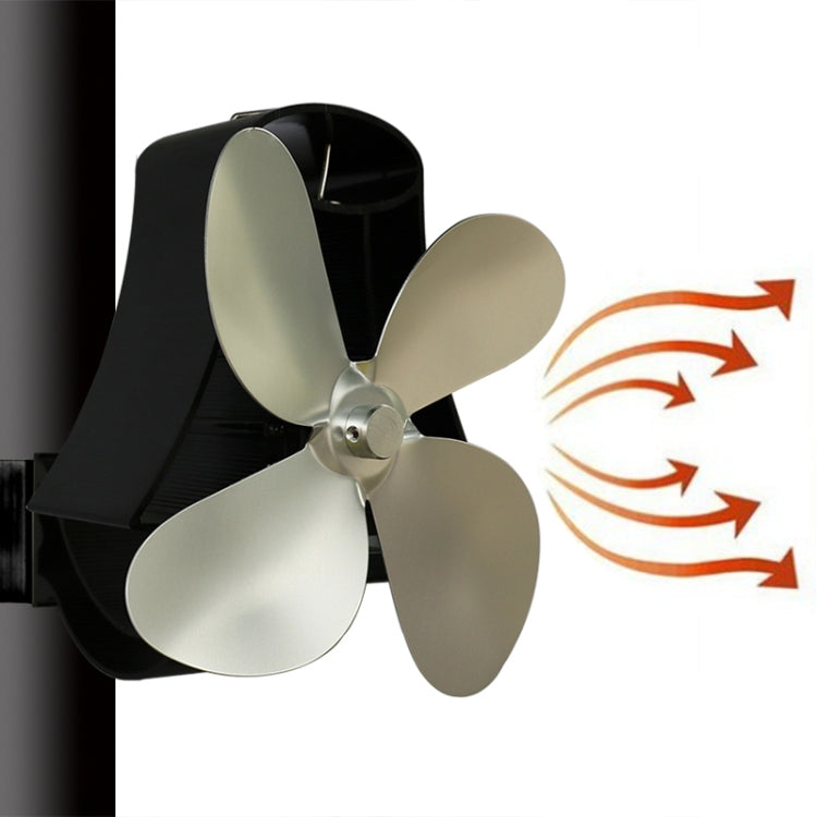 Ventilatore per stufa a legna in alluminio a 4 pale