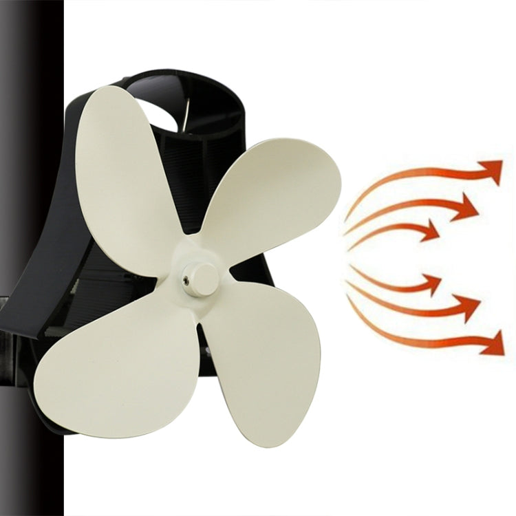 YL-105 4 Blade Aluminum Heat Powered Fireplace Stove Fan, YL-105(Black), YL-105(Bronze), YL-105(Grey), YL-105(Gold), YL-105(Rose Red), YL-105(Silver), YL-105(White)