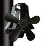 Ventilatore per stufa camino in alluminio a 5 pale