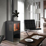 Ventilatore per stufa camino in alluminio a 5 pale