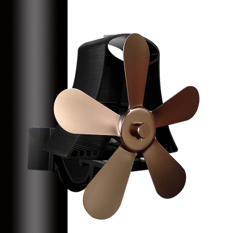 YL-106 Ventilatore per stufa per camino alimentato a calore in alluminio a 5 pale ad alta temperatura, YL-106 (Black), YL-106 (Bronze), YL-106 (Grey), YL-106 (Gold), YL-106 (Rose Red), YL-106 (Silver), YL-106 (White)