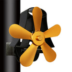 Ventilatore per stufa camino in alluminio a 5 pale