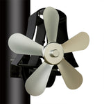 Ventilatore per stufa camino in alluminio a 5 pale