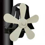 Ventilatore per stufa camino in alluminio a 5 pale