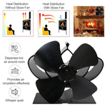 Ventilatore per stufa a legna a 4 pale in metallo