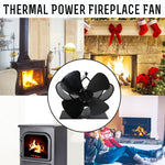 Ventilatore per stufa a legna a 4 pale in metallo