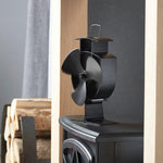 Ventilatore a 3 pale per stufa camino in metallo YL401