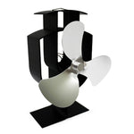 Ventilatore a 3 pale per stufa camino in metallo YL401