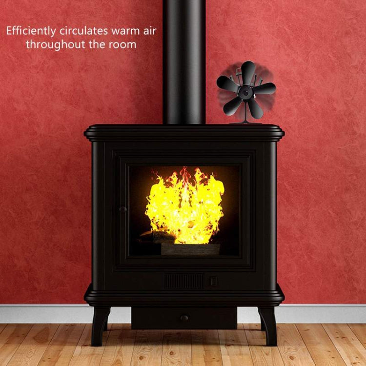 YL602 5 Blade High Temperature Metal Heat Powered Fireplace Stove Fan, YL602(Black), YL602(Bronze), YL602(Grey), YL602(Gold), YL602(Rose Red), YL602(Silver)