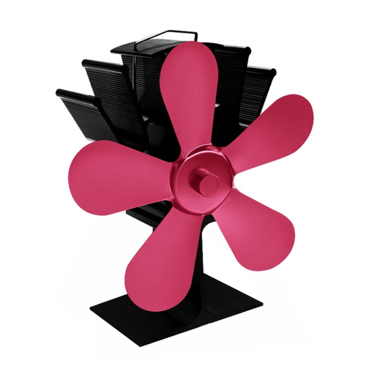 YL602 5 Blade High Temperature Metal Heat Powered Fireplace Stove Fan, YL602(Black), YL602(Bronze), YL602(Grey), YL602(Gold), YL602(Rose Red), YL602(Silver)