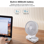 Ventola da tavolo portatile D606Y con batteria 4000mAh