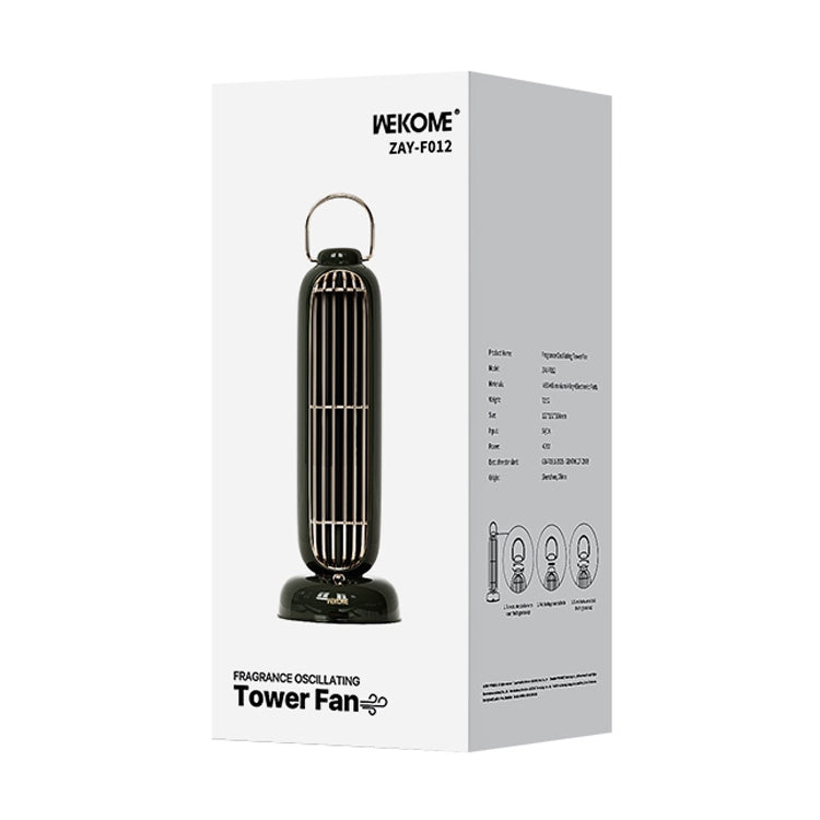 WK ZAY-F012 Ventilatore a torre oscillante con fragranza desktop senza fili, Rechargeable