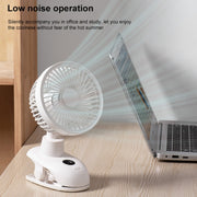 D601Y Piccola ventola oscillante USB portatile con clip, D601Y