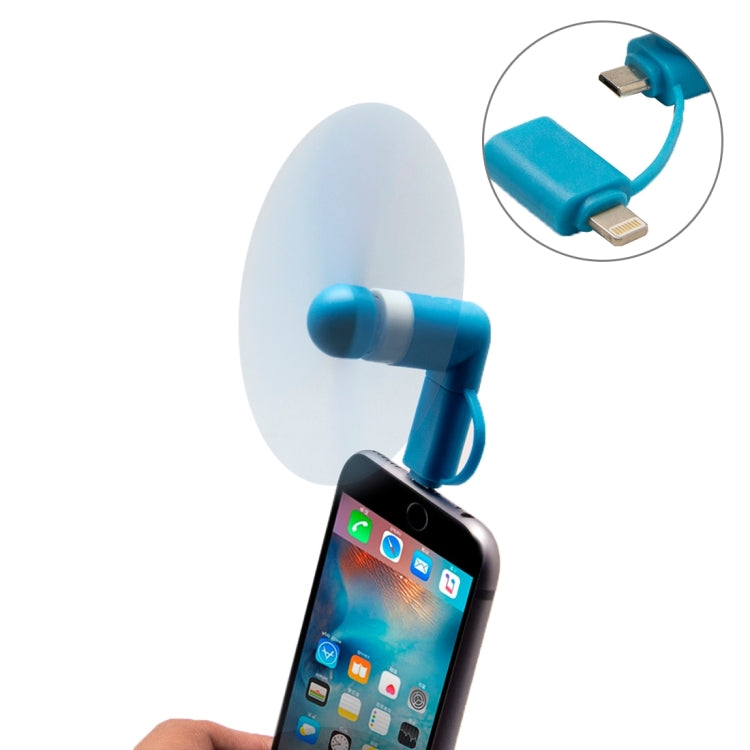 Ventola USB per smartphone con porte 8pin e micro USB
