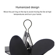 4 Blade Aluminum Heat Powered Fireplace Stove Fan