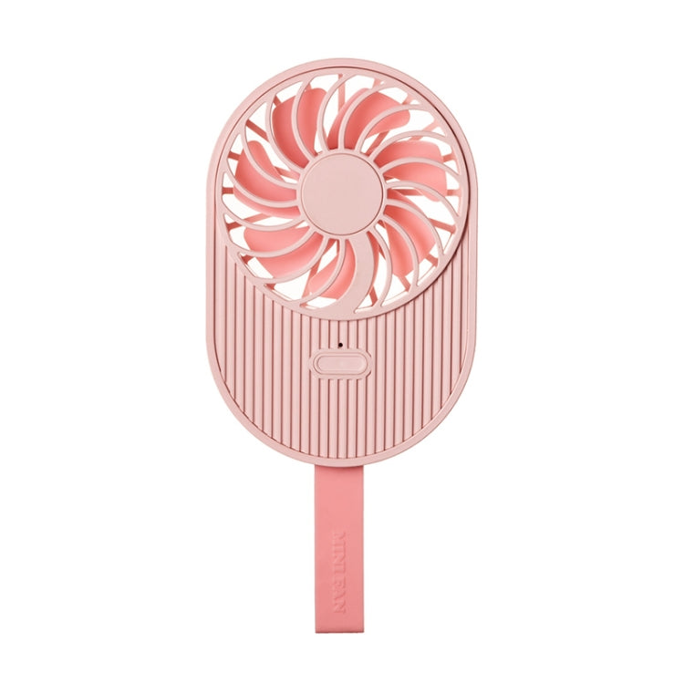 LLD-17 0.7-1.2W 2-Speed ​​Ice Cream Shape USB Charging Portable Fan with Lanyard, LLD-17