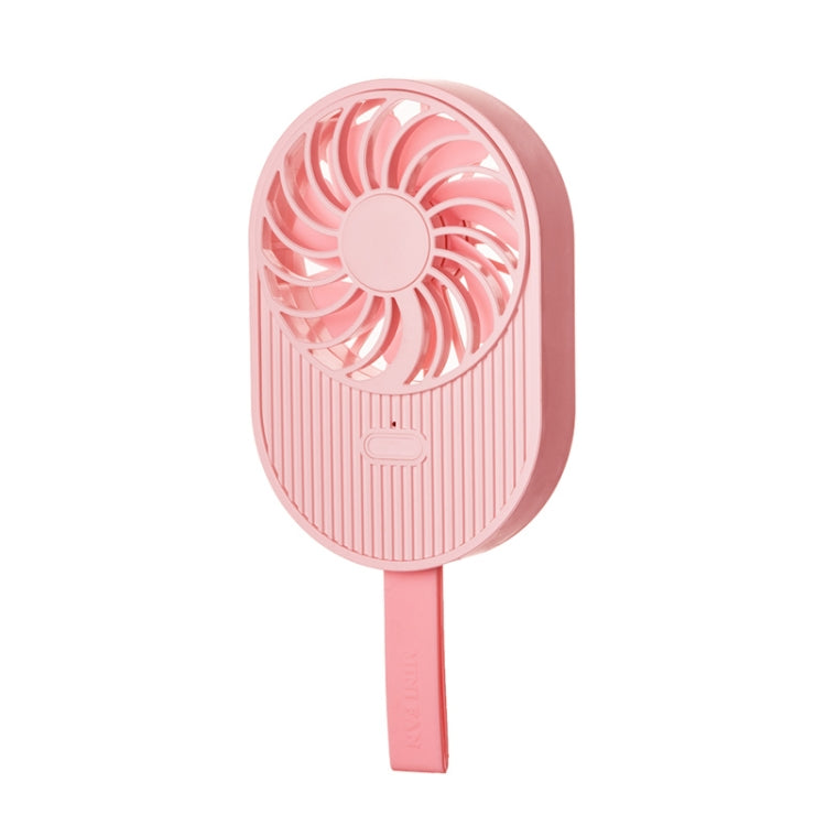 LLD-17 0.7-1.2W 2-Speed ​​Ice Cream Shape USB Charging Portable Fan with Lanyard, LLD-17