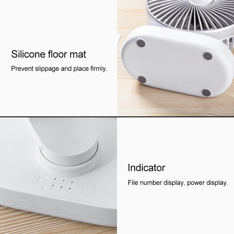 Ventilatore da tavolo portatile 4W ricaricabile USB-C